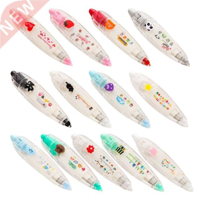 1Pc Retractable Decorative Correction Tape Pen Cartoon Tape