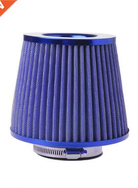 Universal Vehicle Air Intake Chrome Open Top Cone Air Filter