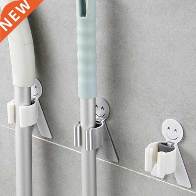 toilet Punch-free mop holder wall-mounted household broom ho