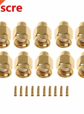 10pcs SMA-JB3 RF Connector RP-SMA Male Jack Center Solder Se
