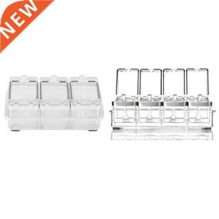 Spice Jar Bottle Seasoning Cruet Box Condiment Acrylic Set