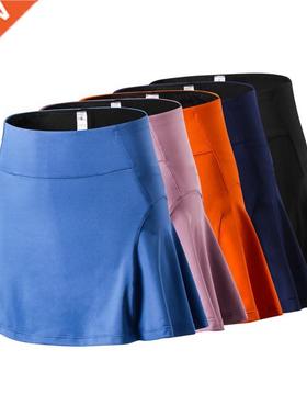 Women's High Waist Sports Skirt Pants Yoga Fitness Tennis Sk
