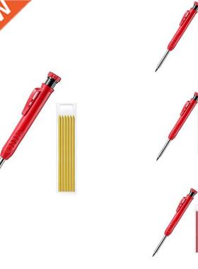 Solid Wood Carpenter Pencil Set for Construction, with 7 Ref