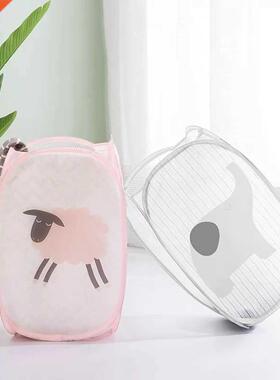 Pop Up Open Dirty Clothes Laundry Basket Clothes Storage Ham