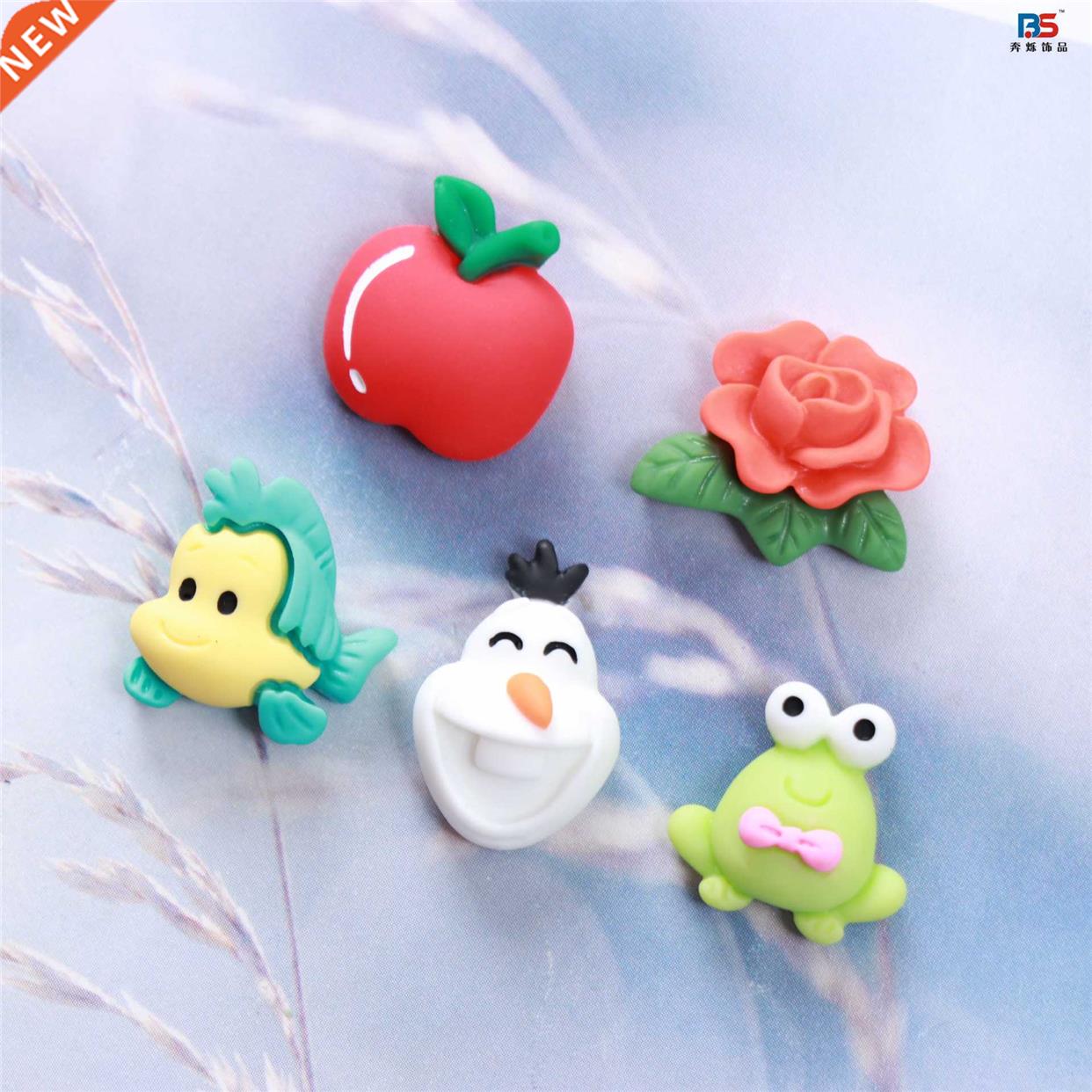 15pcs Resin Kawaii Animals Flatback Resin Cabochons for Ki