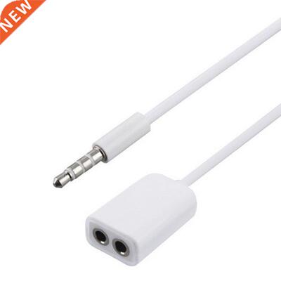 3.5mm Mobile Phone Adapters Splitter 1 Male to 2 Female Hea