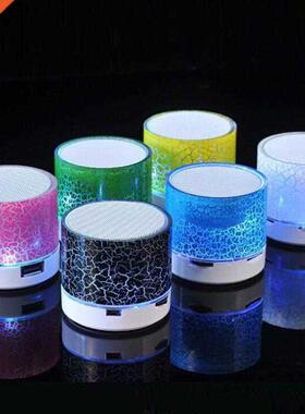 Speaker Mini Wireless Loudspeaker Crack LED TF Card USB Subw