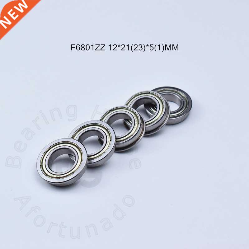 Flange 10pcs F6801ZZ 12*21(23)*5(mm) Free shipping chrome s