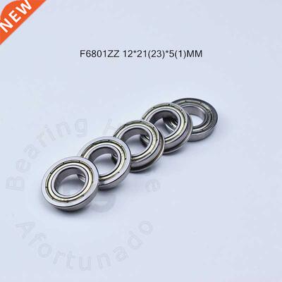 Flange 10pcs F6801ZZ 12*21(23)*5(mm) Free shipping chrome s