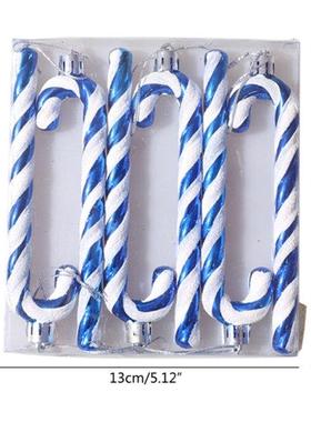 6 Pcs Christmas Candy Cane Ornaments Xmas Tree Hanging Penda