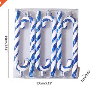 6 Pcs Christmas Candy Cane Ornaments Xmas Tree Hanging Penda