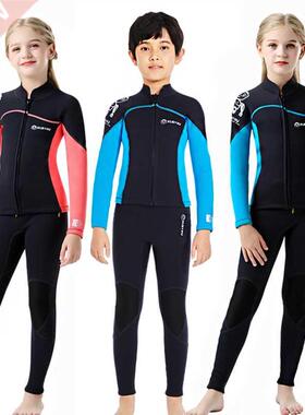 Kids Neoprene Swimsuit Girls Surfing Diving Suit Children Un