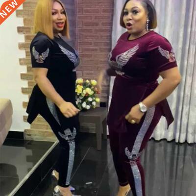 fricn mom fshion suit gold velvet stch fbric hot drillin