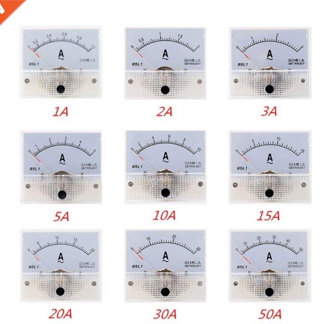 85L1 AC Panel Meter Analog Panel Ammeter Dial Current Gauge