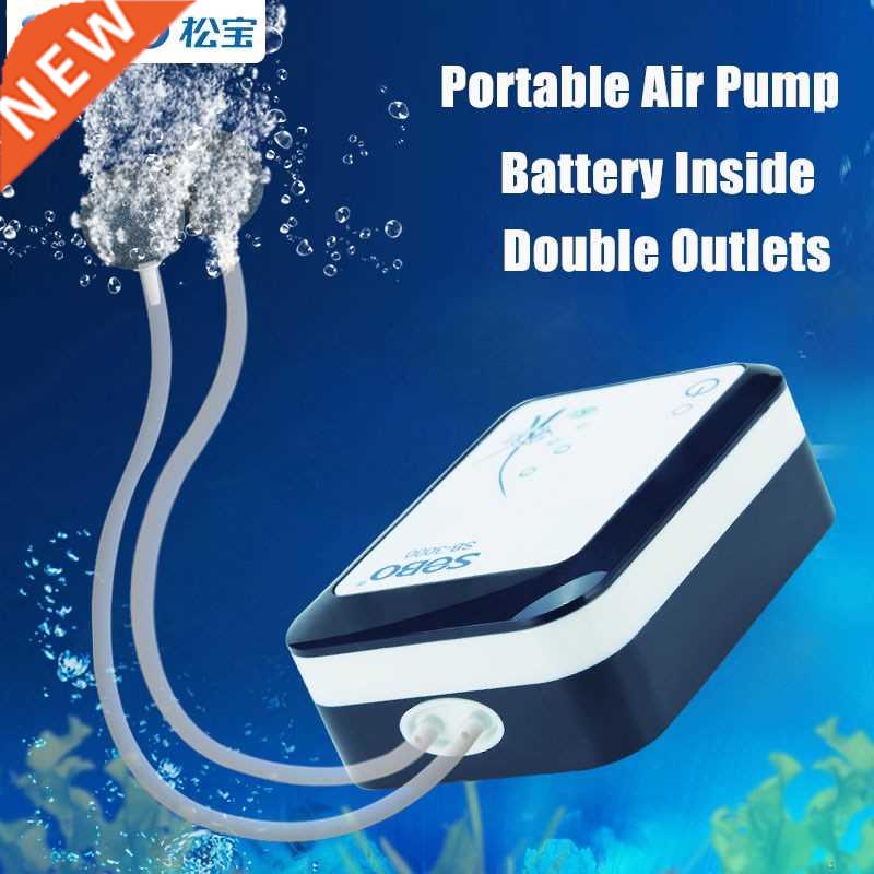SOBO Battery Storage Air Pump AC/DC Dual Use For Aquium F