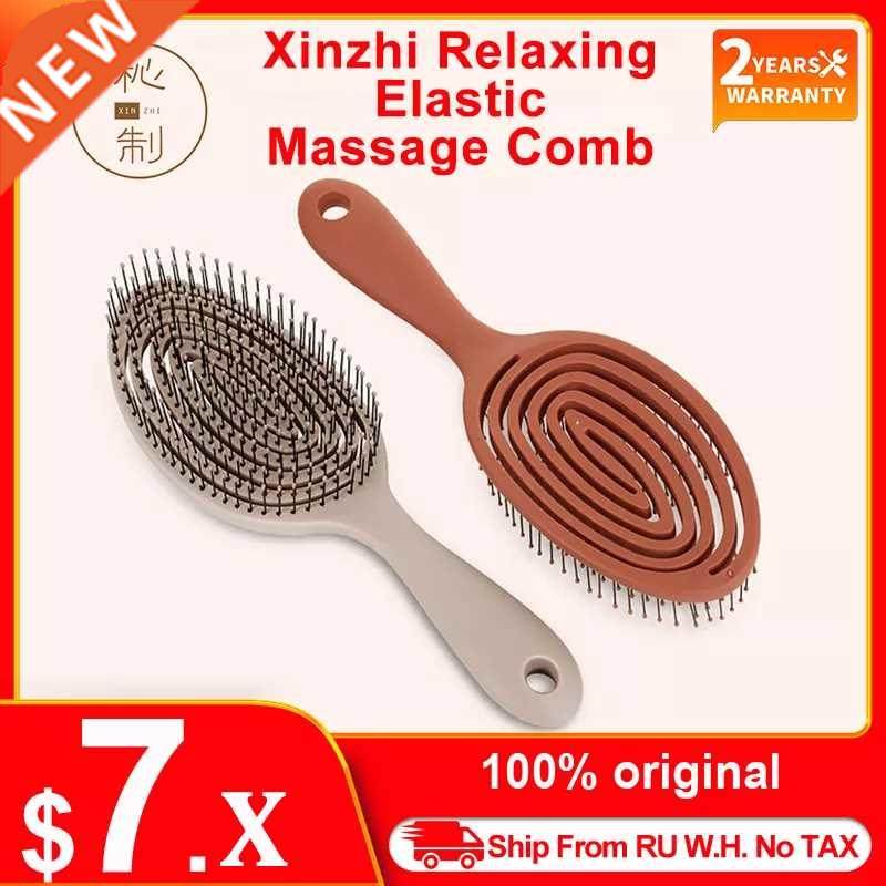 Xinzhi Relaxing elastic massage Comb Portable Hair Brush Mas