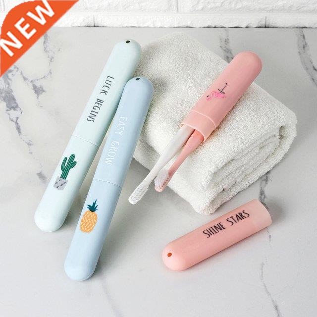 Portable Flamingo Cactus Plant Toothbrush Cover HolderOutdoo