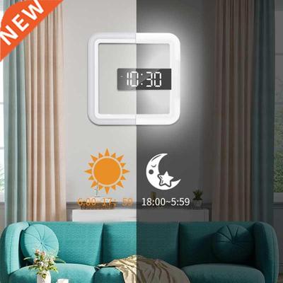 LED Wall Clock Digital Wall Clock Creative LED Mirror Wall C
