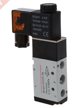 4V210-08 DC 24V 2 Position 5 Way Pneumatic Solenoid Valve