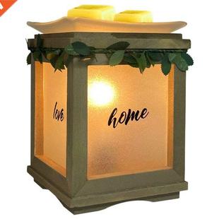 Furnace Green Wooden Electrc Aroma Meltng House Dffu Wax