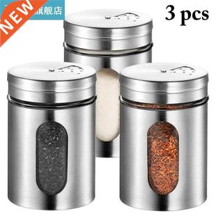 Stainless Steel Seasoning Jar Practical Condiment Kit 5pcs