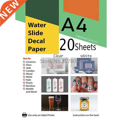 Transpent Waterslide Decal Paper for Inkjet Printer A4 Wat