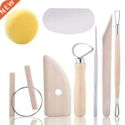 8 Pieces Pottery Tools and Clay Sculpting Tool Set for Potte