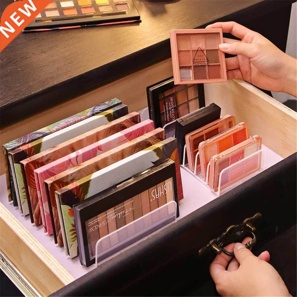 7 Grids Clear Acrylic Eyeshadow Compact Organizer Drawer Org
