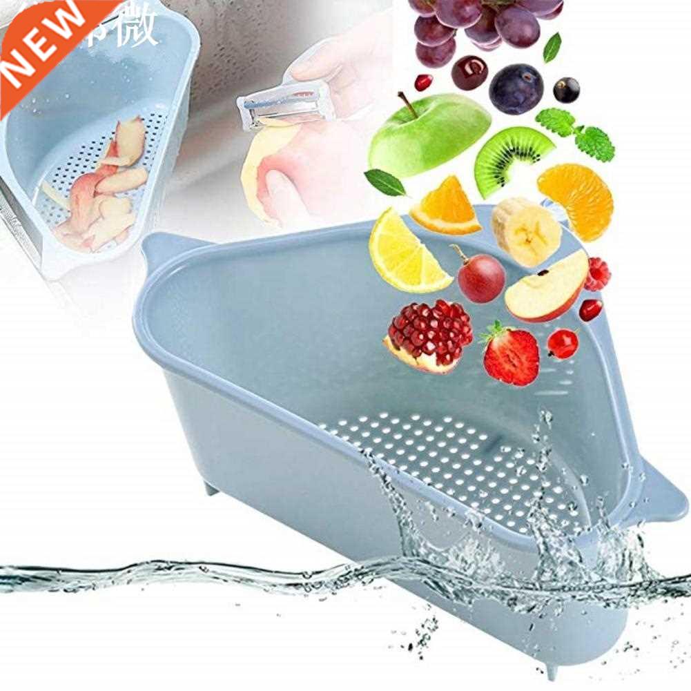 Kitchen Triangular Sink Strainer Drainer Basket Vegetable Fr