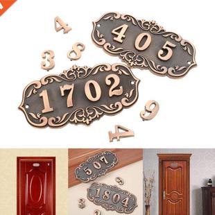House Number Custom Antque Plate Copper Door Old Plastc