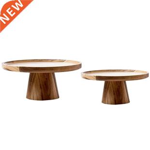 Stand Phot for Decor Home Table Dessert Cake Fruit Tray Wood