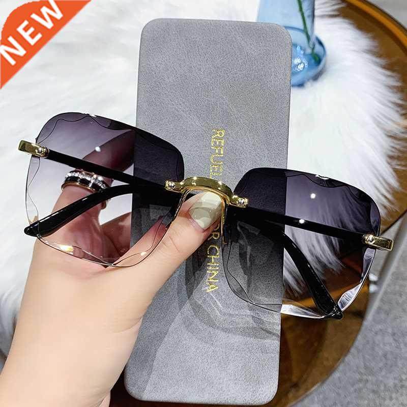 Classic Vintage Square Sunglasses Woman Gradient Mirror Fram