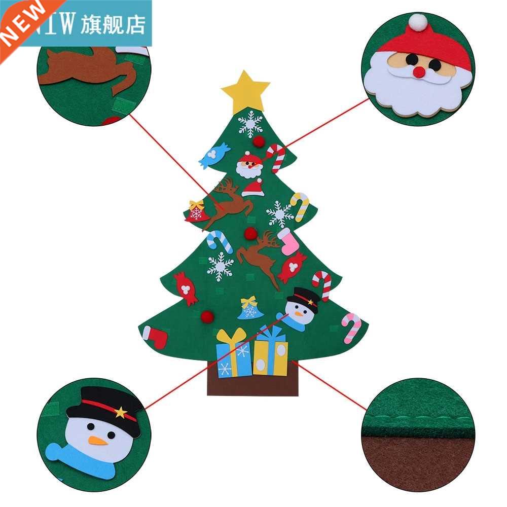 New Year Gifts Kids DIY Felt Christmas Tree Decorations Chri