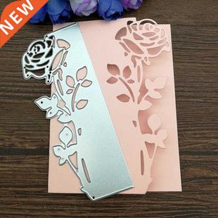 Stencils border for Cut Die Dies Cutting Metal Leaves Rose