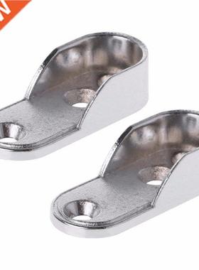 2pcs Wardrobe Clothes Tube Support Closet Rod Pole End Brack