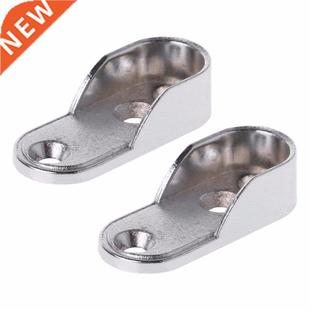 2pcs Wardrobe Clothes Tube Support Closet Rod Pole End Brack