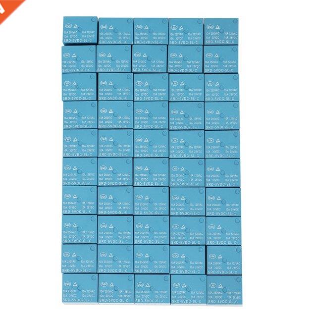 50PCS/Lot Relay SRD-05VDC-SL-C 5V Small Relay Control Conver