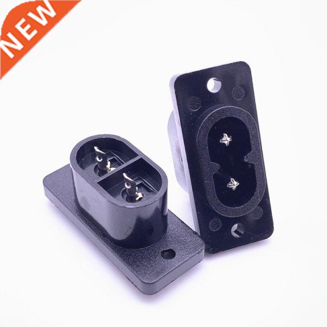 5Pcs black IEC320 C8 Black 2 Terminal Power Plug Inlet Socke