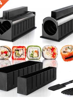 10 Pcs DIY Sushi Maker Kit Set Plastic Japaniese Onigiri Mol