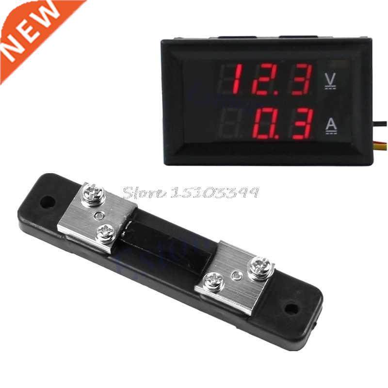 DC 4.5-30V 0-50A Red LED Digital Volt Meter Ammeter Voltage