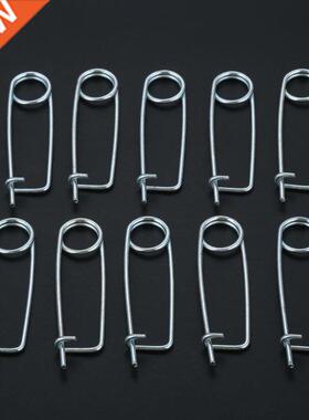 10 Pcs Steel Brooch Shape Cotter Safety Pins Spring Clip Wir