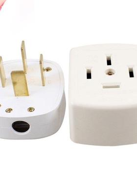 White 3 Phase 4 Flat Pin Earth Ground Industrial Socket Plug