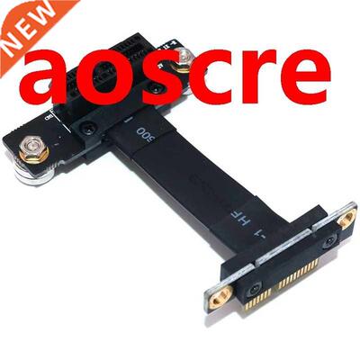 PCI-E PCI Express 6PIN 1X Extension Cable Dual Vertical 90