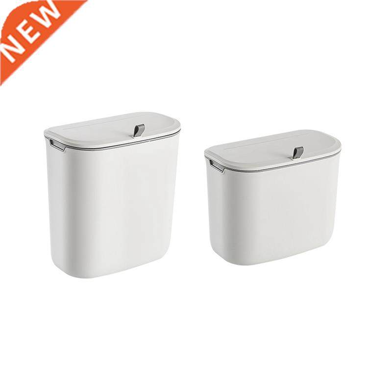 Wall Mounted Hanging Trash Bin for Kitchens with Lid Kitchen