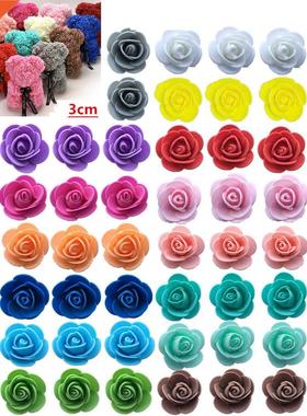 50/100/200/500Pcs cm Foam Rose for Bear Artificial Flowers