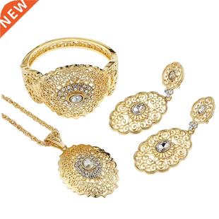 Sunspicems Algeria Morocco Wedding Jewelry Set Gold Color Dr
