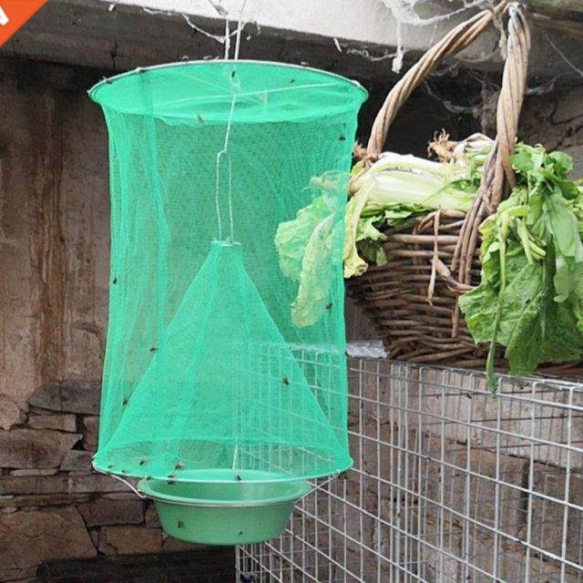 Foldable Fly Trap Hanging Flycatcher Folding Net Fly Traps B