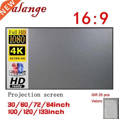 Salange Projector Screen 72 84 100 120 inch Anti-light Scree