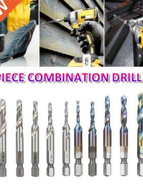 12pcs Hex Shank Screw Thread Metric Tap Drill Bits Screw Mac