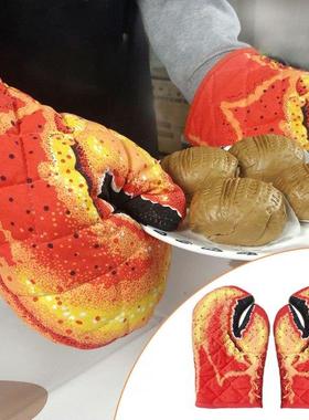 Lobster Claw Oven Mtts Heat Resstant for Oven Cookng Cott